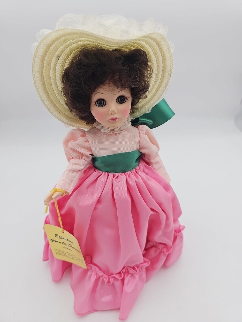 Vintage Effanbee Suzanne 1158 Composition Pink Dress Doll 11 in